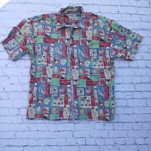 Campa multi colored button up shirt